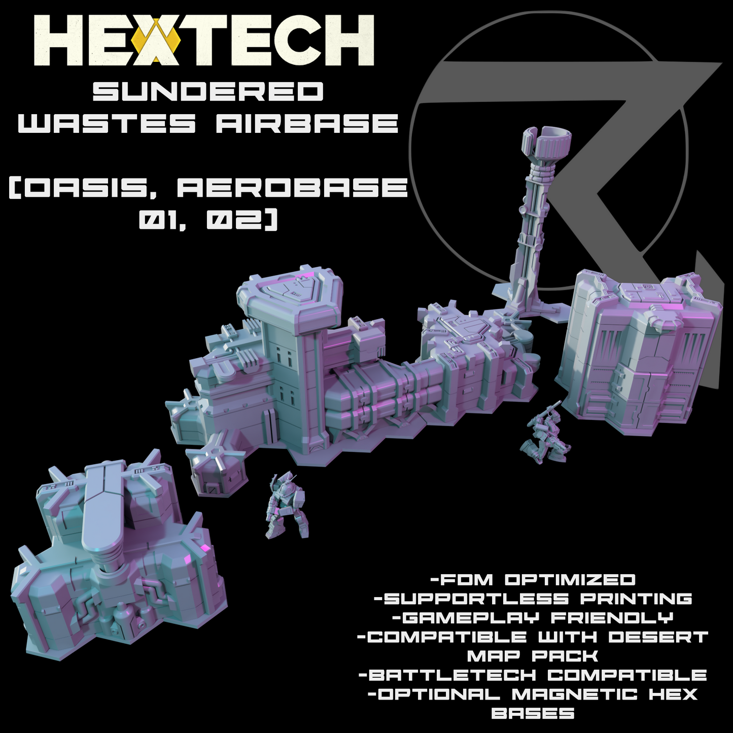 HEXTECH - Hex Hills - Sundered Wastes (Desert Map Pack)