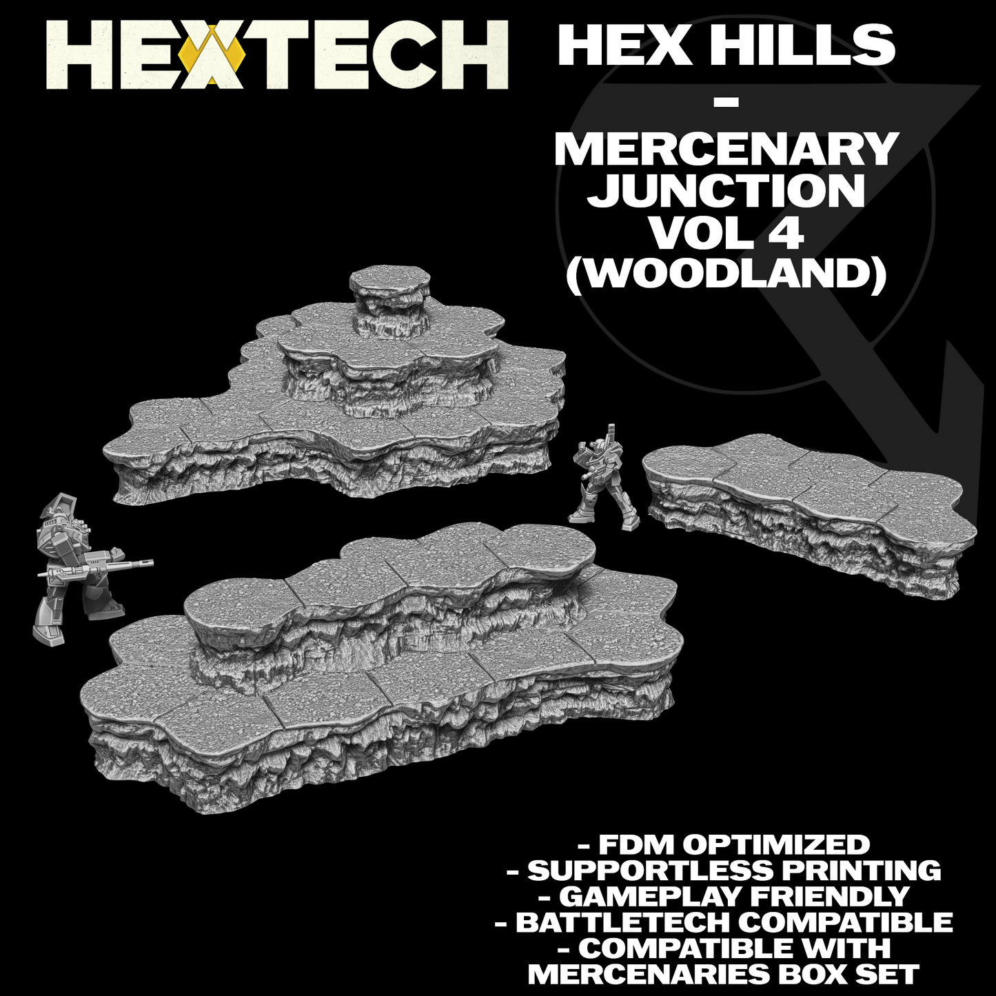 HEXTECH: Hex Hills - Mercenary Junction/Mercenaries Box Map Compatible