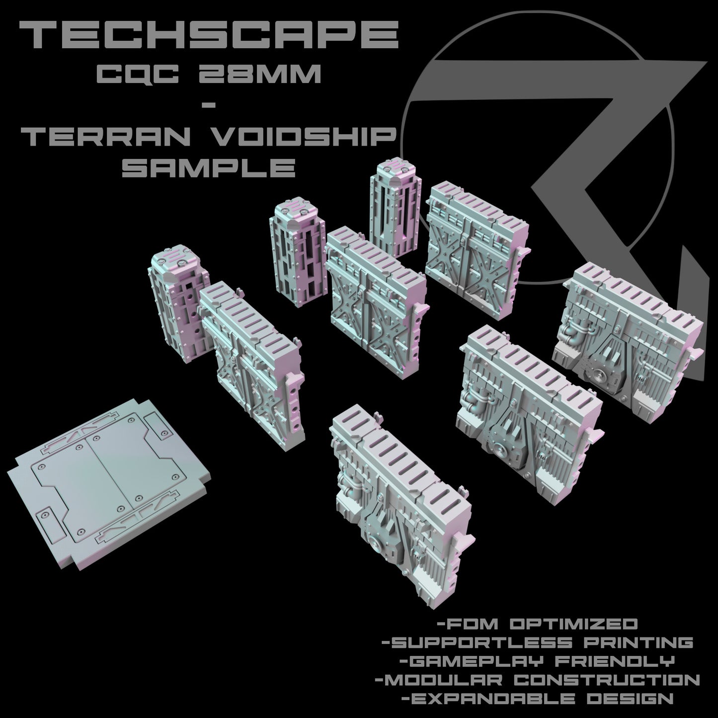 TECHSCAPE CQC - 28mm - Terran Voidship