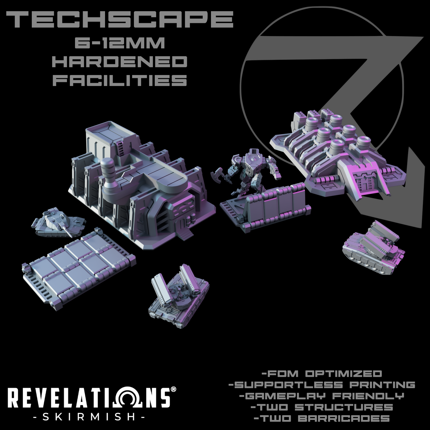 TECHSCAPE: Combat Logistics Base (6-12mm)