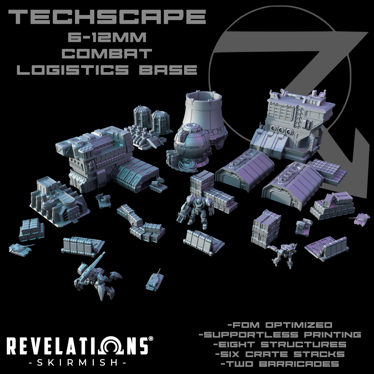 TECHSCAPE: Combat Logistics Base (6-12mm)