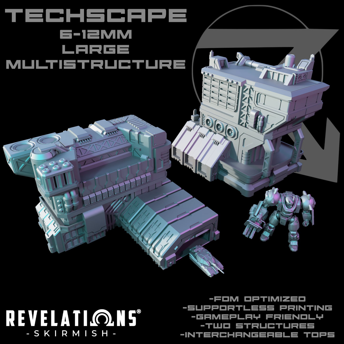 TECHSCAPE: Combat Logistics Base (6-12mm)