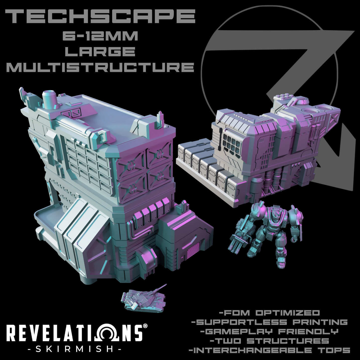 TECHSCAPE: Combat Logistics Base (6-12mm)