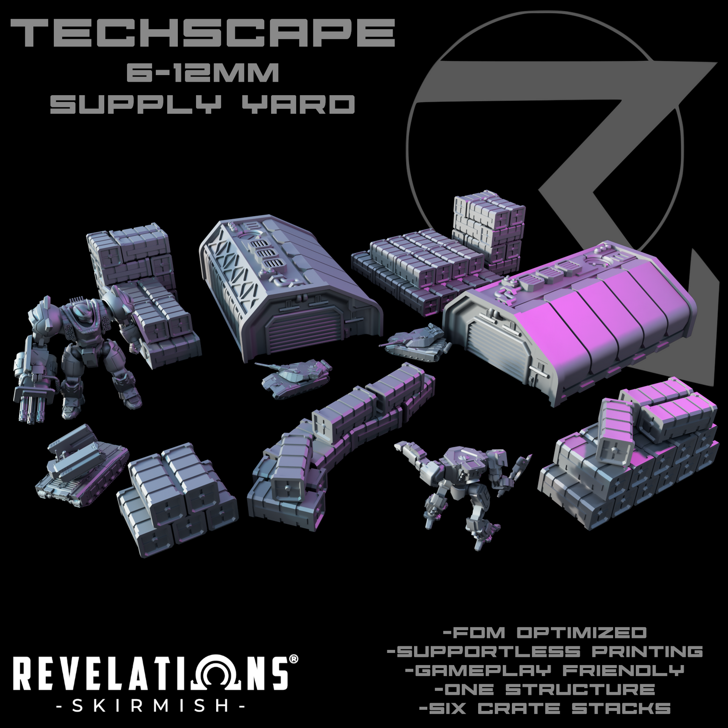 TECHSCAPE: Combat Logistics Base (6-12mm)