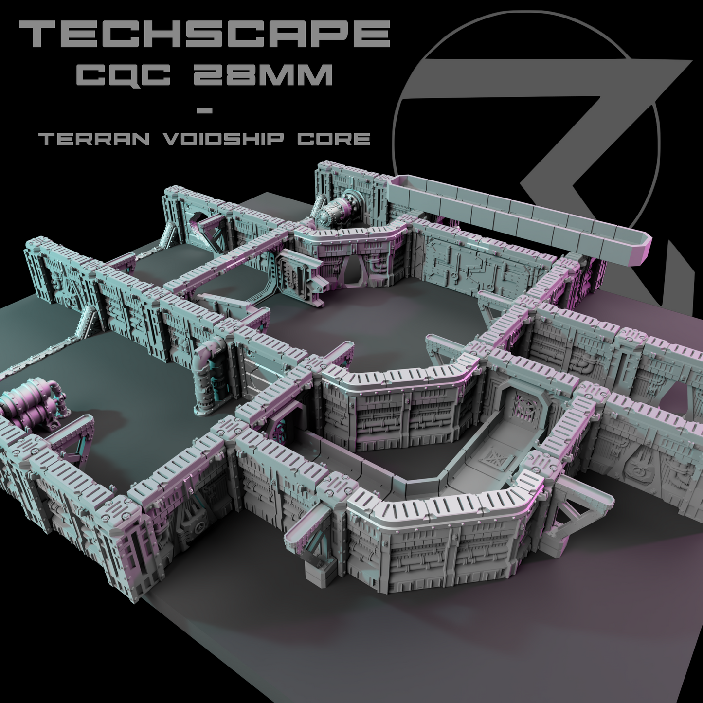 TECHSCAPE CQC: Terran Voidship (28mm)