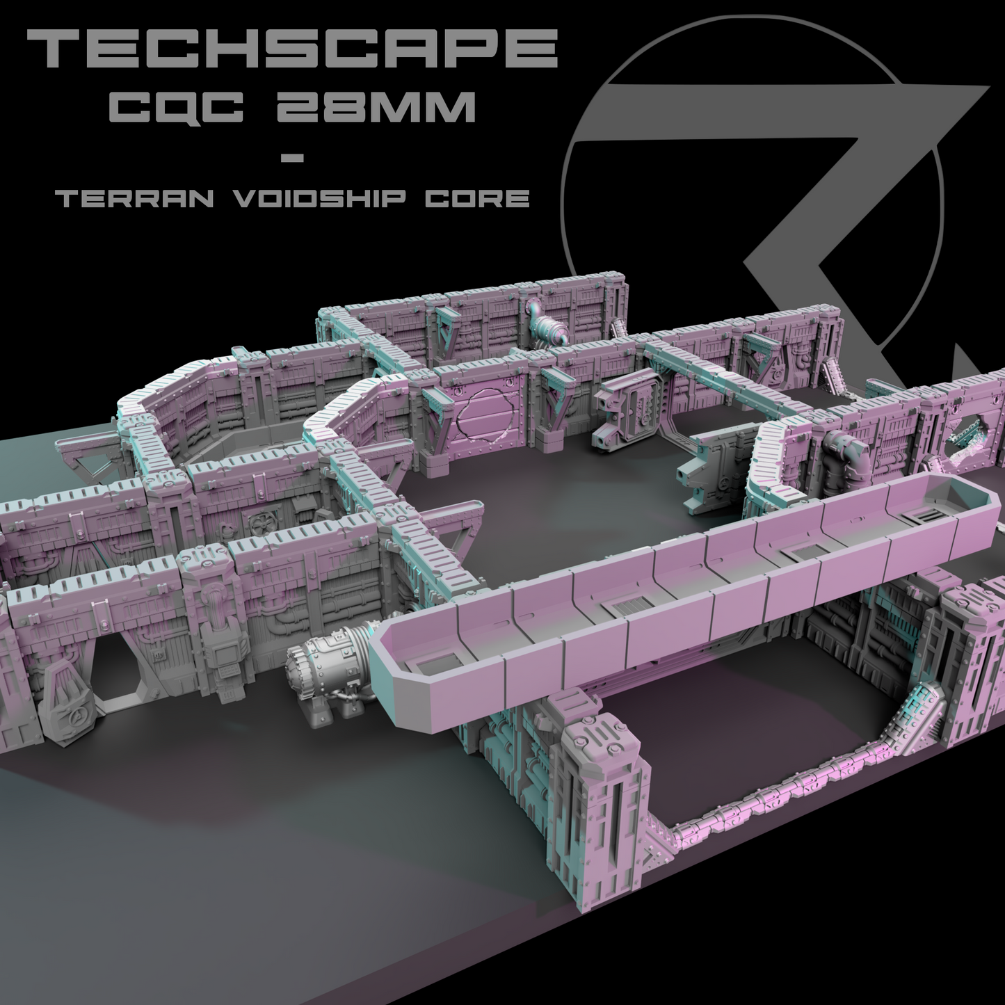 TECHSCAPE CQC: Terran Voidship (28mm)