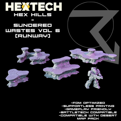 HEXTECH: Hex Hills - Sundered Wastes / Desert Map Pack Compatible