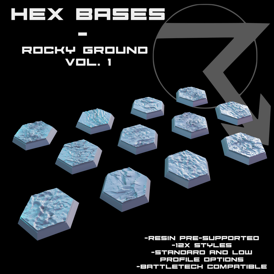 Miniature Bases - Hexed – Thunderhead Studio