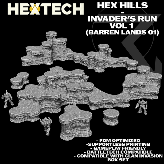 HEXTECH: Hex Hills - Invader's Run/Clan Invasion Box Map Compatible