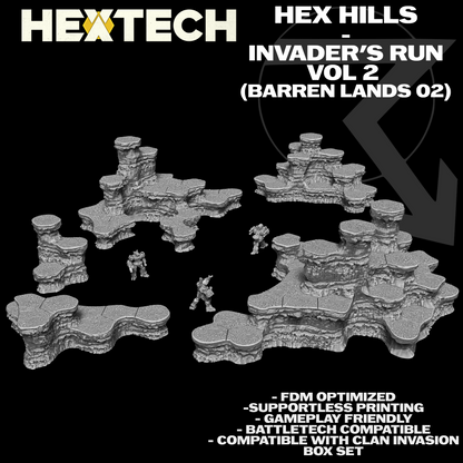 HEXTECH: Hex Hills - Invader's Run/Clan Invasion Box Map Compatible