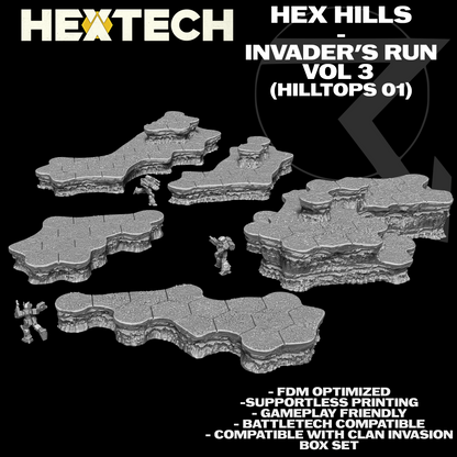 HEXTECH: Hex Hills - Invader's Run/Clan Invasion Box Map Compatible