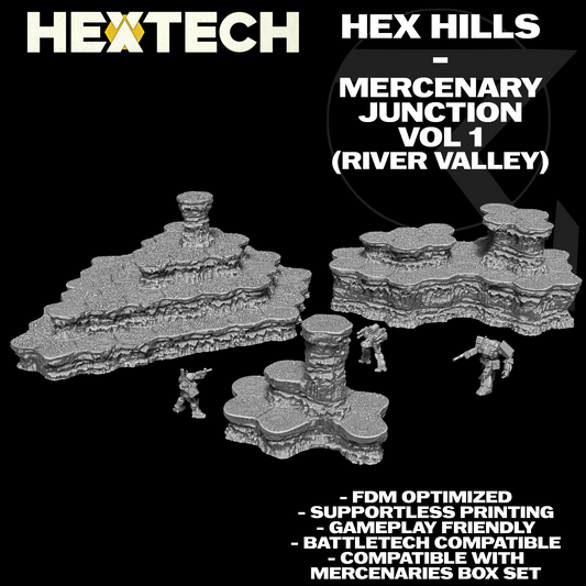 HEXTECH: Hex Hills - Mercenary Junction/Mercenaries Box Map Compatible