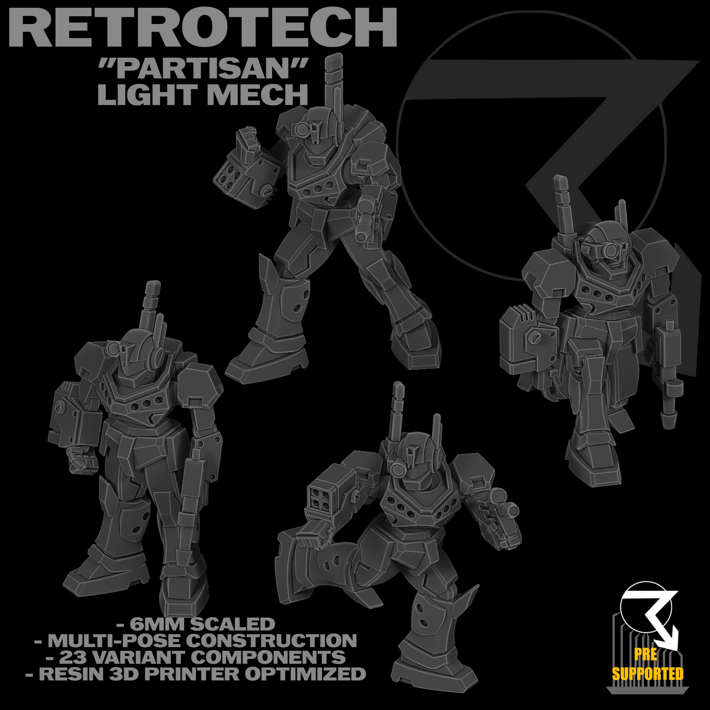 RETROTECH: "Partisan" Light Mech