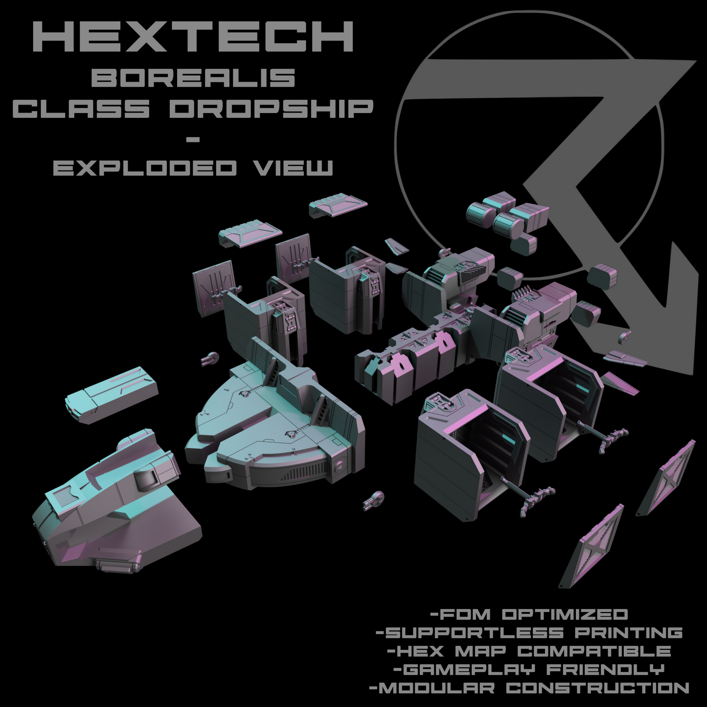 HEXTECH: Borealis Class Dropship