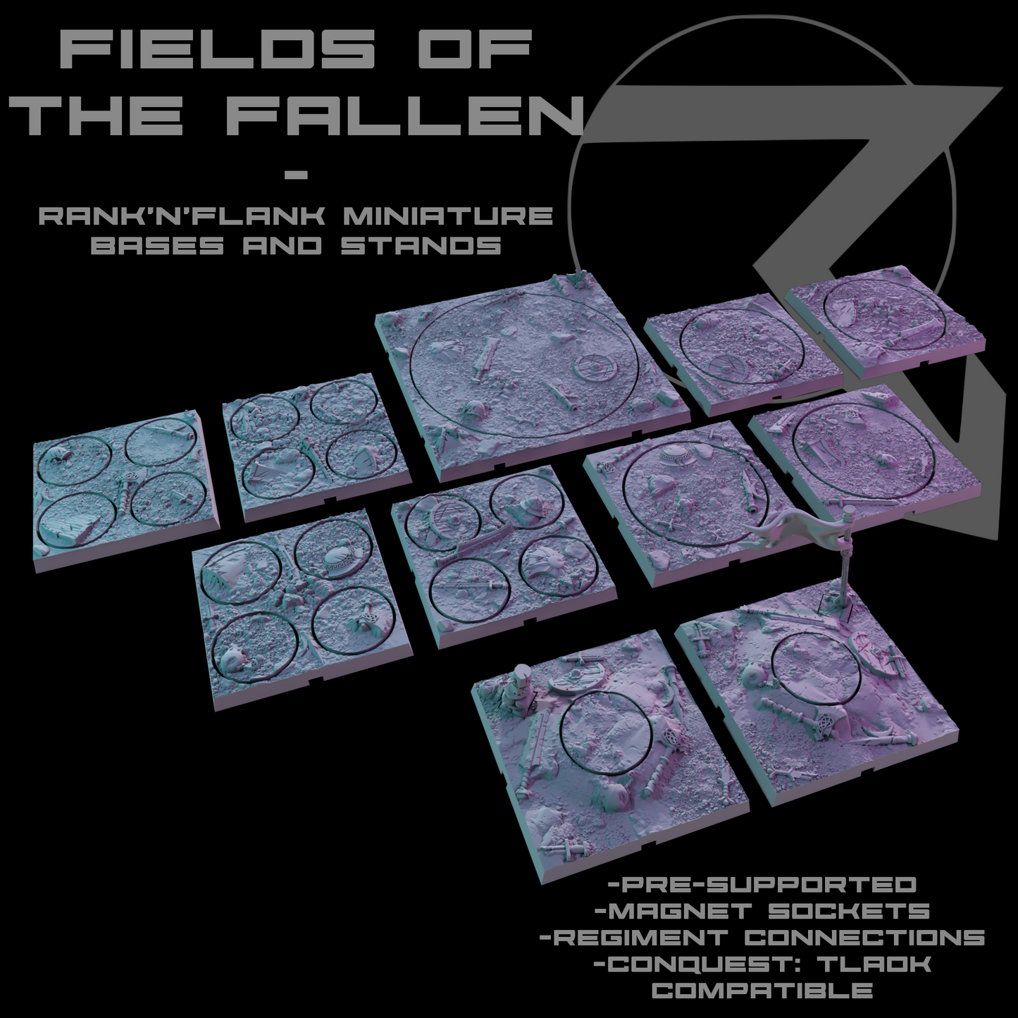 Miniature Bases - Rank'n'Flank - Fields of the Fallen
