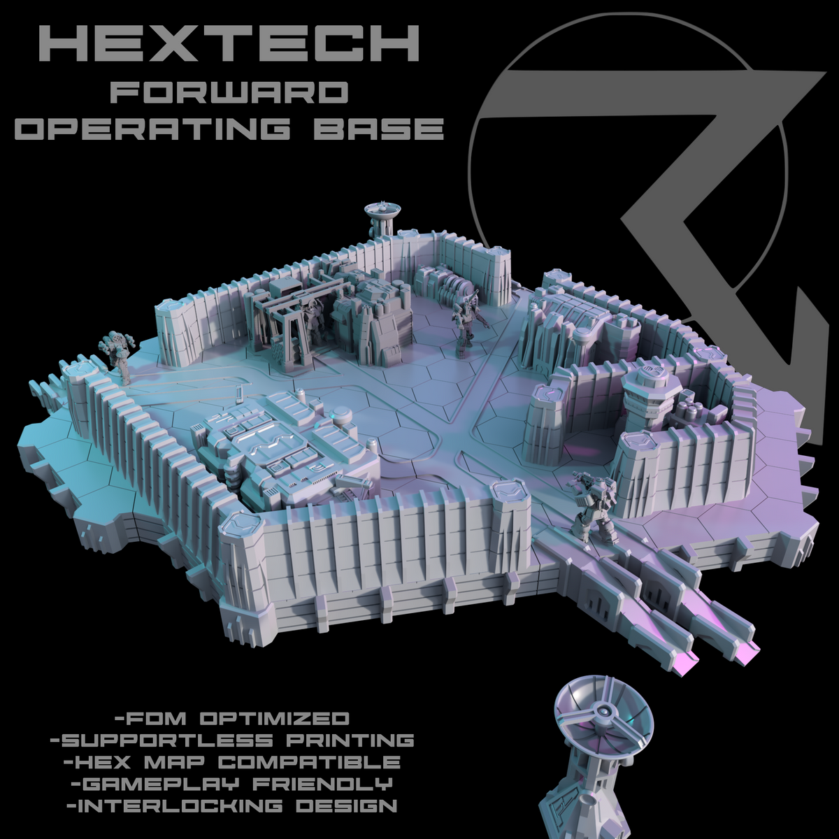 Forward Operating Base Model HEXTECH: Forward Operating Base – Thunderhead Studio