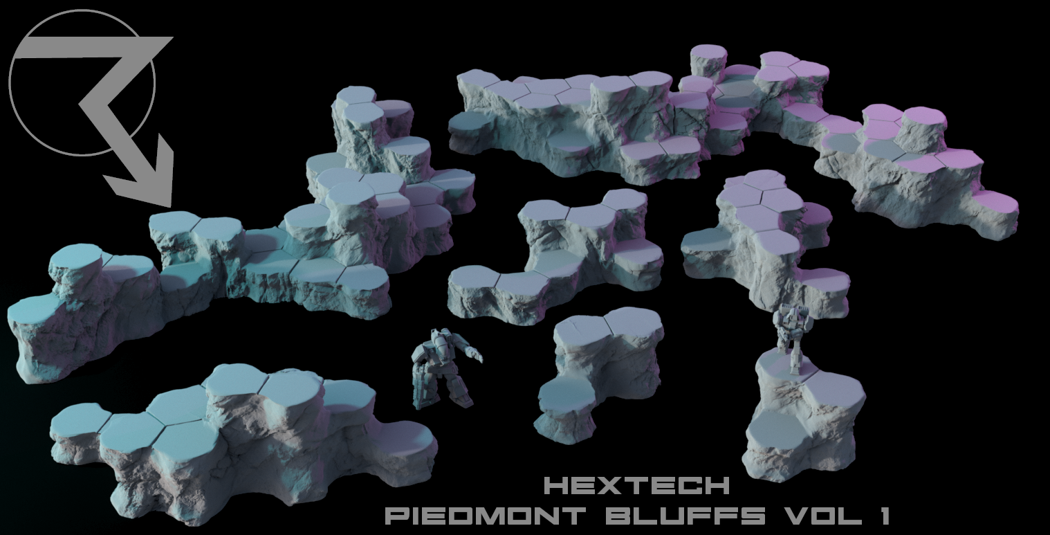 Hextech Rocks HEXTECH: Hex Hills - Grasslands Map Pack Compatible – Thunderhead Studio