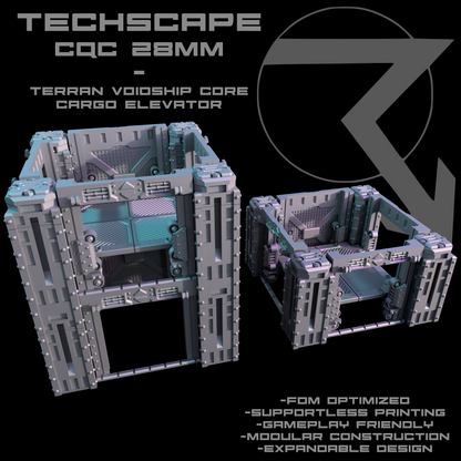 TECHSCAPE CQC: Terran Voidship (28mm)