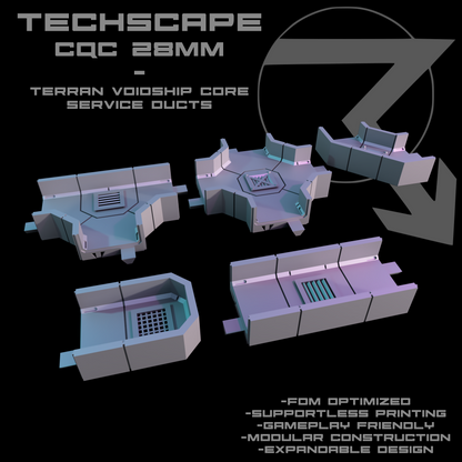 TECHSCAPE CQC: Terran Voidship (28mm)