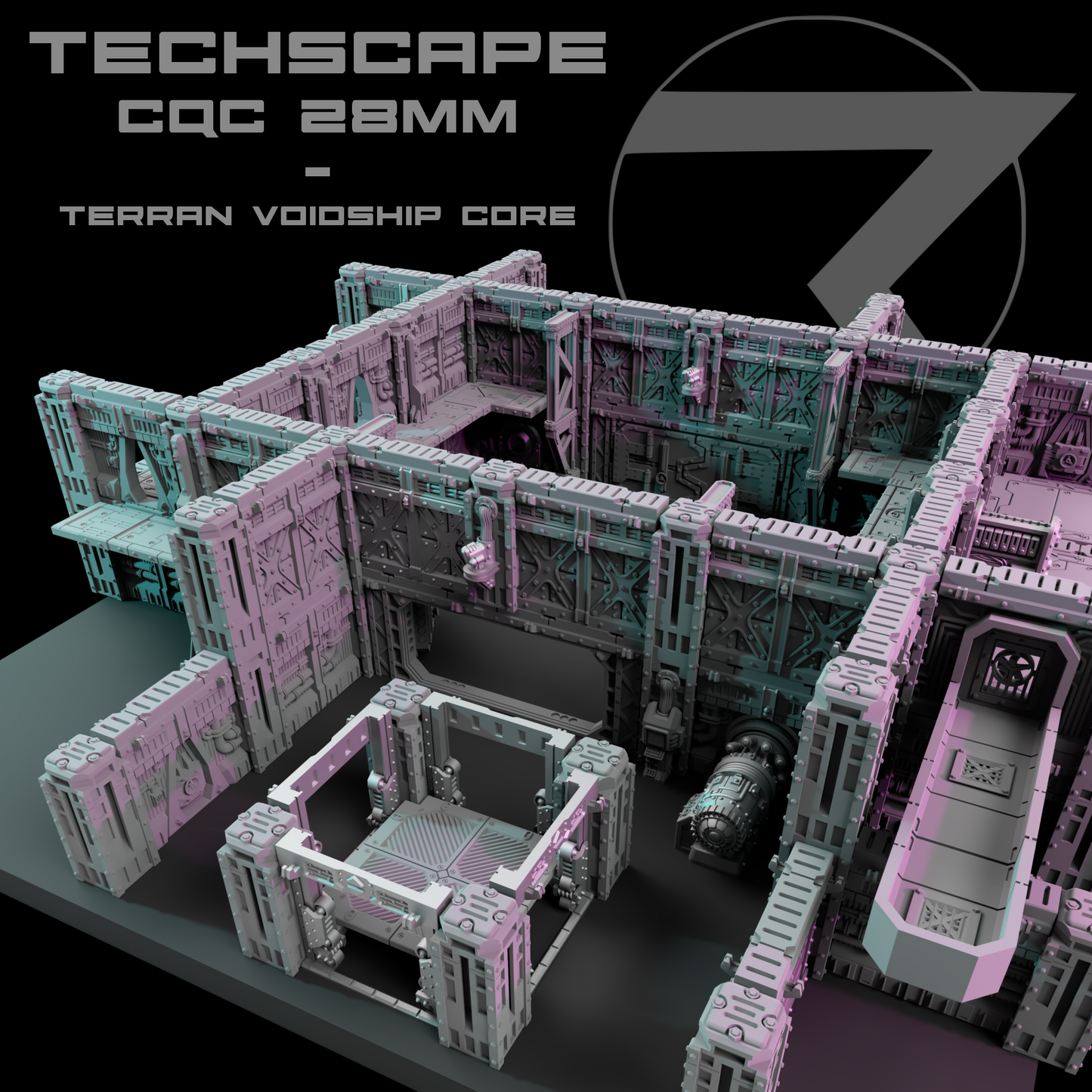 TECHSCAPE CQC: Terran Voidship (28mm)